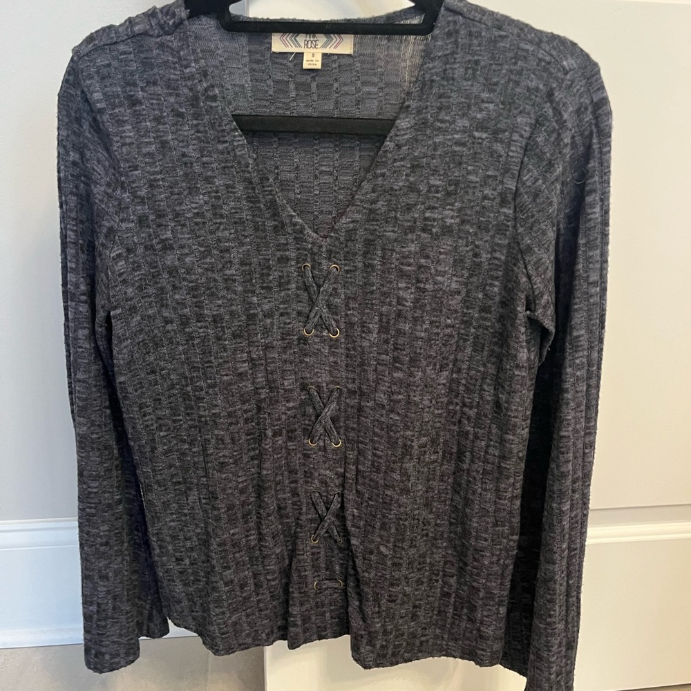 Pink rose lightweight sweater